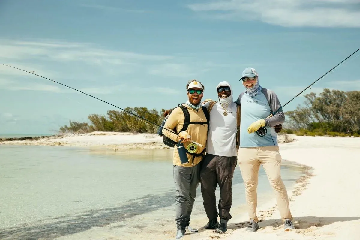 Fly fishing the flats in the Bahamas